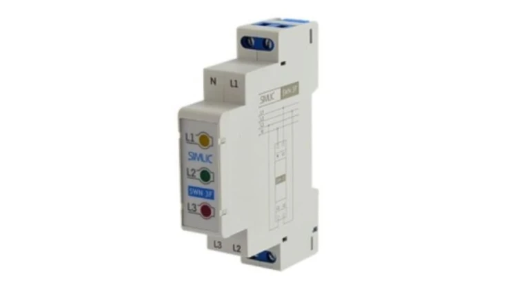 Wskaźnik napięcia LED 3-fazowy SWN 3F TS 35 szary 85132012