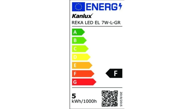 Oprawa elewacyjna REKA LED EL 7W-L-GR czarny 28990