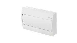 Rozdzielnica natynkowa ELEGANT 1x12 N+PE biała IP40 drzwi białe 2423-00