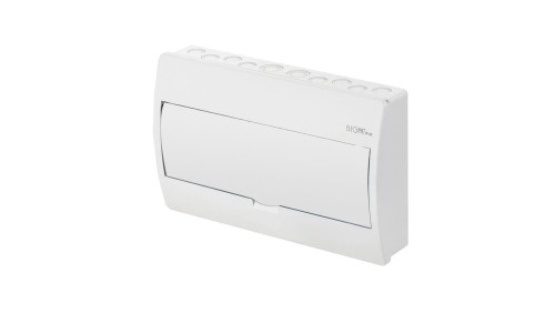 Rozdzielnica natynkowa ELEGANT 1x12 N+PE biała IP40 drzwi białe 2423-00