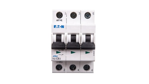 Wyłącznik nadprądowy 3P C 4A 15kA AC FAZ C4/3 278865