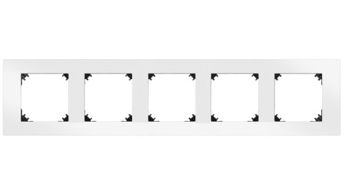 VESTRA ramka pięciokrotna IP20 biały 3875-00
