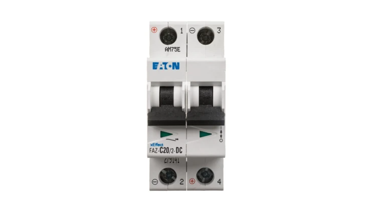 Wyłącznik nadprądowy 2P C 20A 15kA DC FAZ C20/2-DC 279141