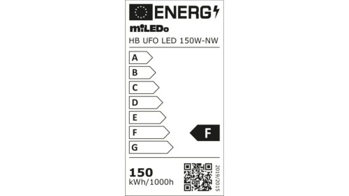 Oprawa przemysłowa HB UFO LED 150W-NW 15000lm barwa neutralna 4000K 110 IP65 czarny 31406