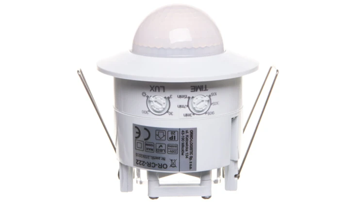 Czujnik ruchu 1200W 360 stopni do sufitów podwieszanych 3 sensory PIR biały OR-CR-222