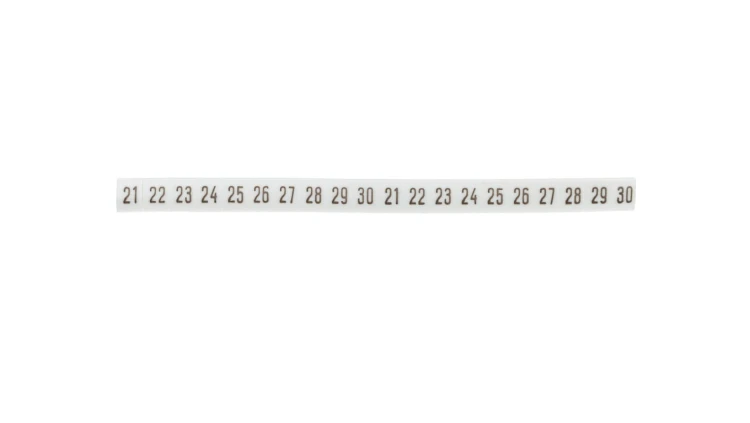 Oznacznik DK 2/Z5 /21-30/ biały 89280006 (100szt.)