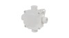 Puszka hermetyczna n/t 75x75x33mm (4xPG16) z zaciskami 5x4mm2 IP67 szara 0298-00