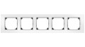 VESTRA ramka pięciokrotna IP20 biały/chrom 3875-26