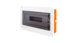 Rozdzielnica modułowa podtynkowa AREO PE+N 1x18 IP40 biały/dymny 3660-01