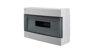 Rozdzielnica modułowa natynkowa AREO PE+N 1X18 IP40 biały/dymny 3650-01