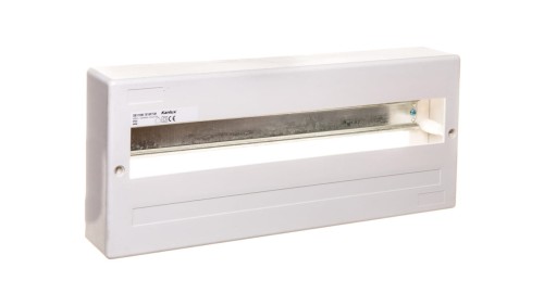 Rozdzielnica modułowa 1x18 natynkowa IP30 IK06 II klasa bez drzwi DB118W 1X18P/SM biała 3854