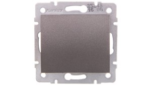 LOGI Łącznik jednobiegunowy śrubowy 10AX 250V grafit 021000141 25243