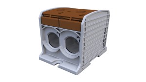 Złączka szynowa gwintowa Al/Cu STB 300-2 (87920) SIMBLOCK brązowy 81302015