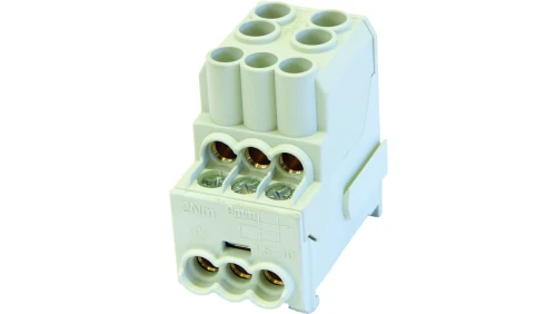 Blok rozdzielczy - dystrybucyjny Al/Cu SDB 100 (80010) SIMBLOCK szary 81601002