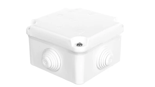Puszka hermetyczna n/t PK-0 88x88x60mm z zaciskiem 5x2,5mm2 IP55 biała 0223-00