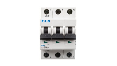 Wyłącznik nadprądowy 3P C 50A 15kA AC FAZ C50/3 278878