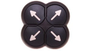 Napęd przycisku 4-ro pozycyjny czarny z samopowrotem M22S-D4-S-X7 286337