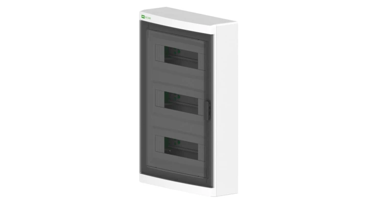 Rozdzielnica modułowa natynkowa elektryczna ELEGANT 3x12 drzwi przezroczyste 2445-01