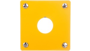 Płyta czołowa do montażu podtynkowego 1-otwór (żółta) 22mm M22-EY1 216542
