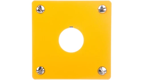 Płyta czołowa do montażu podtynkowego 1-otwór (żółta) 22mm M22-EY1 216542