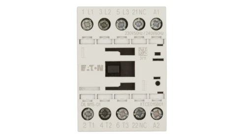Stycznik mocy 15A 3P 230V AC 0Z 1R DILM15-01 (230V50HZ,240V60HZ) 290093
