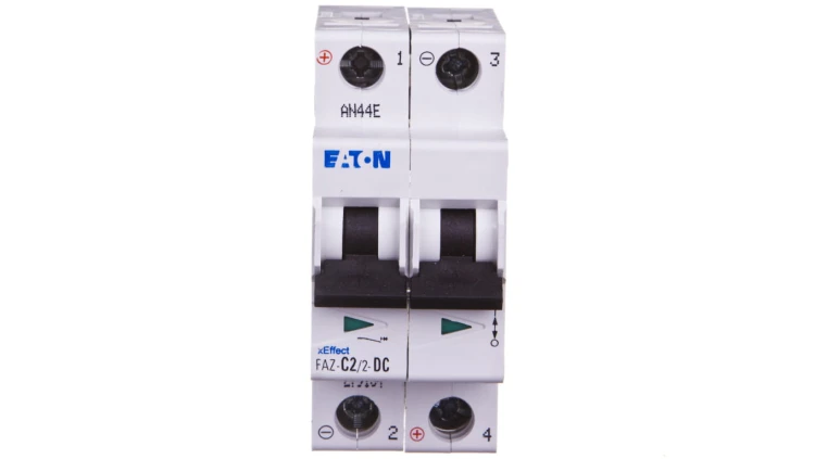 Wyłącznik nadprądowy 2P C 2A 10kA DC FAZ C2/2-DC 279134