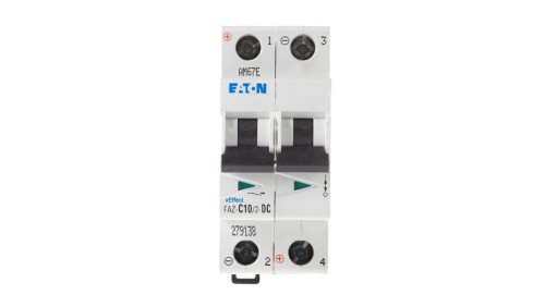 Wyłącznik nadprądowy 2P C 10A 15kA DC FAZ C10/2-DC 279138