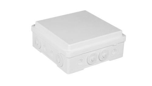 Puszka naścienna przyłączeniowa 130x52x130 mm, z 4 dławnicami, IP54, odporna na UV, NPP130 biała 35390006