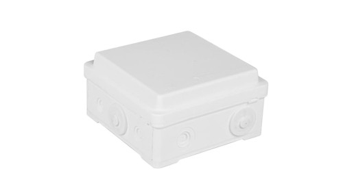 Puszka naścienna przyłączeniowa 100x52x100 mm, z 4 dławnicami, IP54, odporna na UV, NPP100 biała 35380006