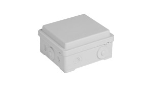 Puszka naścienna przyłączeniowa 100x52x100 mm, z 4 dławnicami, IP54, odporna na UV, NPP100 szara 35380002