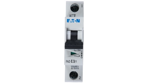 Wyłącznik nadprądowy 1P C 3A 15kA AC FAZ C3/1 278551