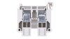 Złączka szynowa 2-przewodowa 16mm2 szara ZSG 1-16.0s 12601312