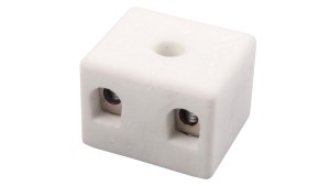 Złączka gwintowa porcelanowa 4mm² 2-tory biała z 1 otworem do przykręcania CPO-5A-2P 80712516