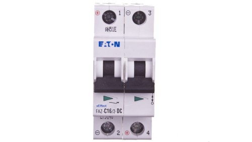 Wyłącznik nadprądowy 2P C 16A 15kA DC FAZ C16/2-DC 279140