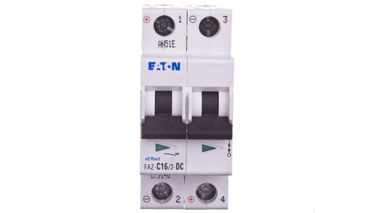 Wyłącznik nadprądowy 2P C 16A 15kA DC FAZ C16/2-DC 279140