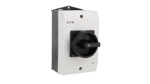 Rozłącznik 40A 3P 1Z+1R w obudowie IP65 z blachą EMC czarna rączka z blokadą P1-40/I2H/MBS/SVB-SW/HI11 199920