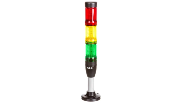 Kolumna sygnalizacyjna 24V AC/DC światło stałe czerwona/żółta/zielona SL4-100-L-RYG-24LED 171296