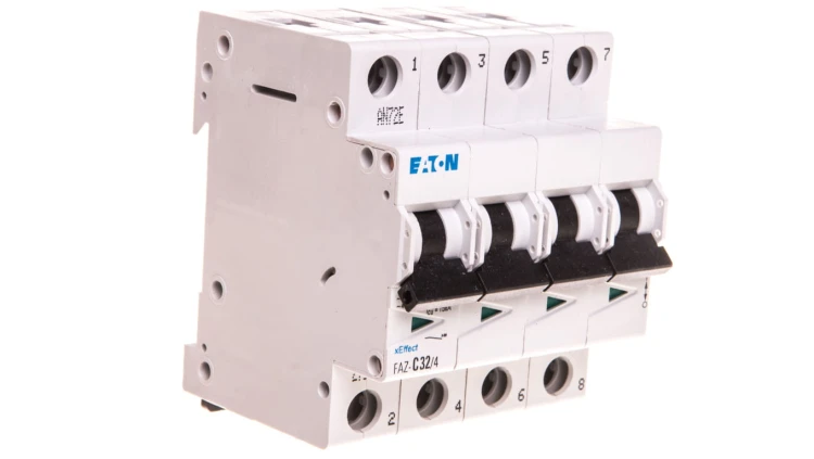 Wyłącznik nadprądowy 4P C 32A 15kA AC FAZ C32/4 279064