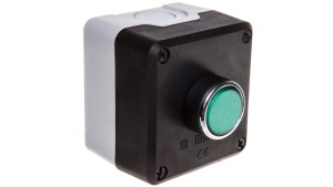 Kaseta sterownicza czarno-szara, przycisk kryty zielony (1NO), T0-P1C300DY