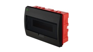 Rozdzielnica modułowa 1x12 podtynkowa IP40 1/12 zaciski PE+N Elegant czarny 2413-09