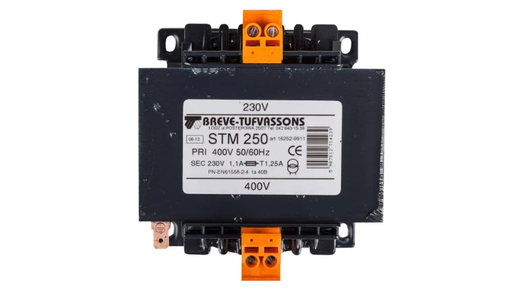 Transformator 1-fazowy STM 250VA 400/230V 16252-9911