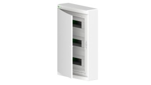 Rozdzielnica modułowa natynkowa elektryczna ELEGANT 3x12 drzwi białe 2445-00
