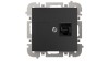 SANTRA gniazdo 1xkomputerowe RJ45 bez ramki podtynkowe czarny 4148-19