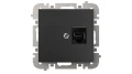 SANTRA gniazdo 1xkomputerowe RJ45 bez ramki podtynkowe czarny 4148-19