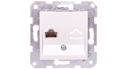 Karre Gniazdo Komputerowe 1xrj45 Kat. 5e, Kolor Biały / 90963632