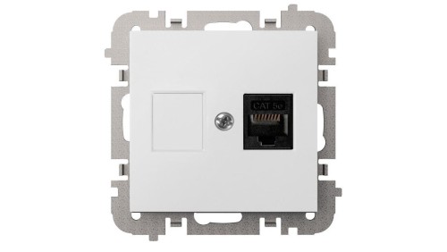 SANTRA gniazdo 1xkomputerowe RJ45 bez ramki podtynkowe biały 4148-10