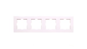 Karre Ramka 4-Krotna, Kolor Biały / 90960263