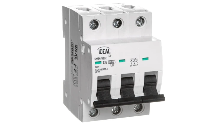 Wyłącznik nadprądowy 3P B 32A 6kA AC KMB6-B32/3 23159