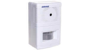 Czujnik ruchu z sygnalizacją i z alarmem 5m biały OR-MA-701