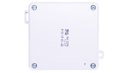 Puszka hermetyczna n/t 2K 98x98x46mm pusta IP55/IP65 szary 0290-04